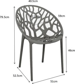 Πολυθρόνα Daren pakoworld pp σε cappuccino απόχρωση 59x60x79,5εκ