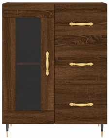 vidaXL Ντουλάπι Καφέ Δρυς 69,5 x 34 x 90 εκ. Επεξεργασμένο Ξύλο