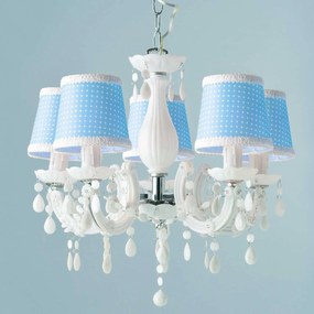 Φωτιστικό Οροφής Acrylic & Silicon SF35045B White-Blue Metal,Acrylic