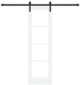 vidaXL Συρόμενη Πόρτα ORKDAL Λευκό 61 x 198.5 εκ. Μασίφ ξύλο πεύκου