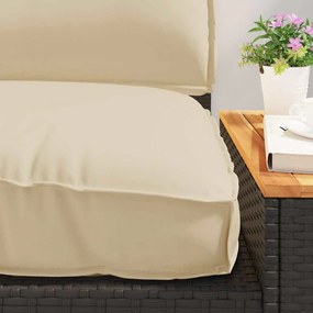 vidaXL Σετ μαξιλαριών 3 pcs Μπεζ Ύφασμα Όξφορντ