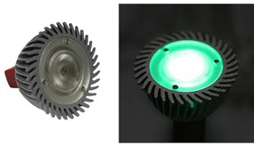 Adeleq Led Λάμπα Ισχύος Mr16 3W 12Vac-Dc 1 Led Dimmable 10ο Πράσινο 13-161359