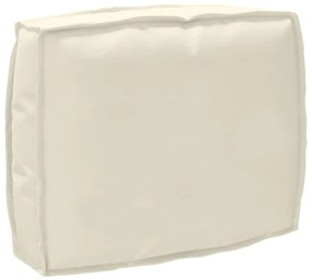 vidaXL Μαξιλάρι παλέτας για πλάτη Κρεμ 50 x 40 x 12 cm Ύφασμα Oxford