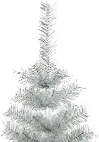 vidaXL Χριστουγεννιάτικο Δέντρο Τεχνητό με Βάση Ασημί 180 εκ. PET