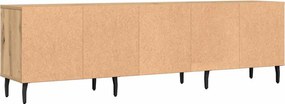 vidaXL Έπιπλο Τηλεόρασης τεχνίτης Δρυς 150x30x44,5 εκ.