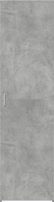 vidaXL Ντουλάπι Γκρι Σκυροδέματος 50x42,5x185 εκ. Επεξεργασμένο Ξύλο