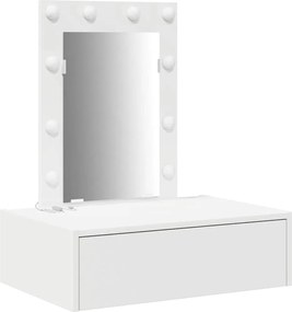 vidaXL Τραπέζι περιποίησης Λευκό 60 x 40 x 70 εκ. Επεξεργασμένο ξύλο