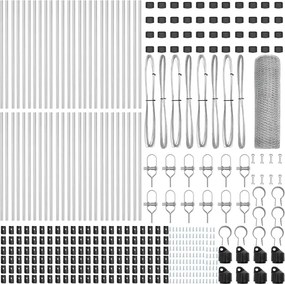 vidaXL Στύλος Περιφράξεων Ασημί 100 x 0,8 μ (13 mm πλέγμα) Ατσάλι