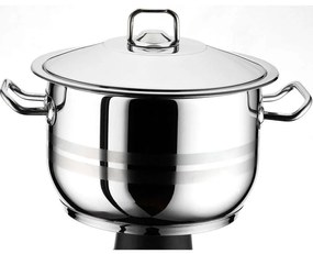 Κατσαρόλα Arian 430 ISF00100128 11lt 28x18cm Inox Isfa Metal 28cm Stainless Steel