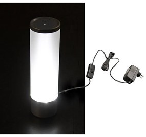 Adeleq Γυάλινος Κύλινδρος Κλειστός Αμμοβολής 8 LED Λευκά 6V 30-9365520