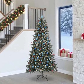vidaXL Τεχνητό Χριστουγεννιάτικο Δέντρο με 300 LED Πράσινο 240 cm