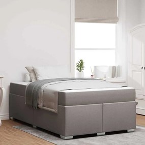 vidaXL Σκελετός Κρεβατιού Taupe 120 x 200 cm ύφασμα
