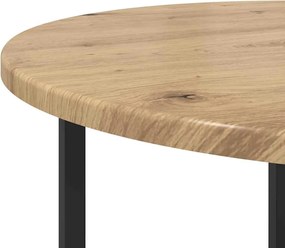 vidaXL Σετ βοηθητικά τραπεζάκια 2 τμχ. Δρυς Artisan και Μαύρο