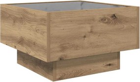 vidaXL Τραπεζάκι σαλονιού artisan δρυς 50 x 50 x 30 εκ