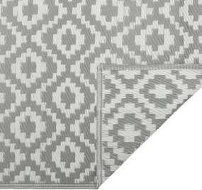 vidaXL Χαλί εξωτερικού χώρου ARAKIL γκρι 120x180 cm PP