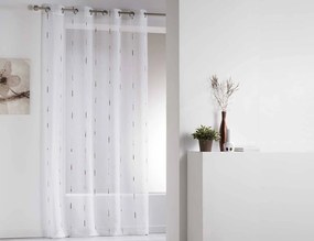 Κουρτίνα Χαμηλής Σκίασης Chenille Douceur d'intérieur με κρίκους και διαστάσεις 140x260cm