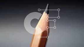 Intra Συλλεκτικό Ξύλινο Παζλ Plywood  4mm - Κοντινό πλάνο ενός ακονισμένου μολυβιού Σε Ξύλινο Κουτί - Διαστάσεις: 10x10 cm – 25 κομμάτια