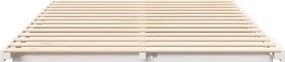 vidaXL Κρεβάτι δαπέδου Λευκό 140 x 210 cm Μασίφ ξύλο πεύκου