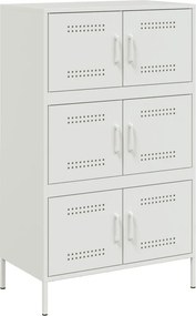vidaXL Ντουλάπι Λευκό 68x39x113 εκ. από Ατσάλι