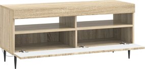 vidaXL Ντουλάπα LED Τηλεόρασης Sonoma Δρυς Επεξεργασμένο Ξύλο