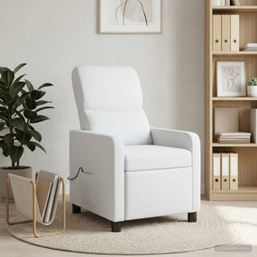 VidaXL Κάθισμα μασάζ Λευκό Πολυεστέρας