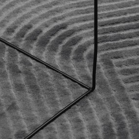 Χαλί IZA με Κοντό Πέλος Σκανδιναβική Όψη Ανθρακί 160x230 εκ. - Ανθρακί