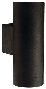 Φωτιστικό Τοίχου Tin Maxi Double 21519903 12,5x19cm 2xGU10 35W IP54 Black Nordlux Metal, Glass