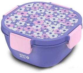 Φαγητοδοχείο We Care 10-259-010 19x19x11cm 1700ml Multi-Purple Nava Πλαστικό