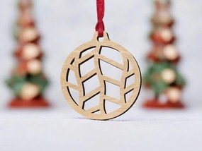 Σετ των 3 Intra απο ξύλο plywood 3mm-4mm πάχος – Χριστουγεννιάτικη Line Art Bubble 10x10 cm INTRAVECTRY-MY545542