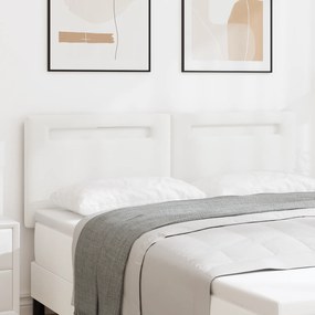 vidaXL Κεφαλάρι Επιτοίχιο με κεφαλάρι Λευκό 144 cm PVC