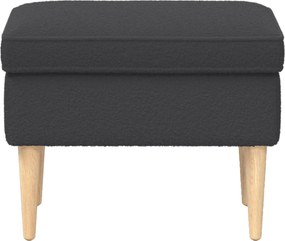 vidaXL Πολυθρόνα Ποδιών Σκούρο Γκρι 55 x 35 x 41 εκ Μπουκλέ