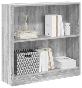 vidaXL Βιβλιοθήκη Γκρι Sonoma 80x24x76 εκ. από Επεξεργασμένο Ξύλο