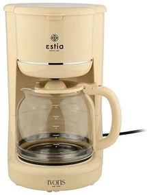 Estia Καφετιέρα Φίλτρου Ivoris 1.5lt 1000W Ιβουάρ 06-19174