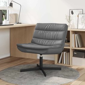 vidaXL Περιστρεφόμενη καρέκλα Γκρι 63 x 75 x 76 εκ Τεχνητό Δέρμα