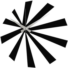 Ρολόι Τοίχου Enzoclock 279ENZ1424 48x48cm Black Wallity Μέταλλο