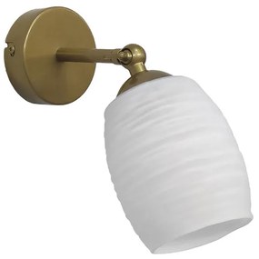 Φωτιστικό Μπάνιου Heronia Barrel Gold/White 01-0397