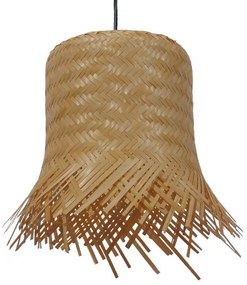 Φωτιστικό Οροφής Leegar 01201 Beige GloboStar Ψάθα