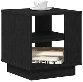 vidaXL Τραπέζι σαλονιού Μαύρο Δρυς 40x40x43 εκ Επεξεργασμένο Ξύλο