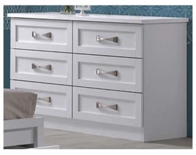 Συρταριέρα Life White EM364,1 120X40X76 cm Μελαμίνη