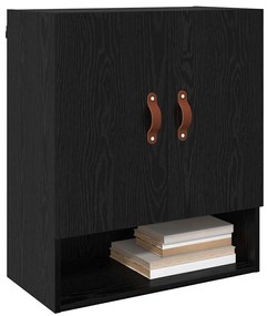 vidaXL Ντουλάπα Τοίχου Μαύρη δρυς 60 x 31 x 70 εκ Επεξεργασμένο ξύλο