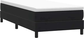 vidaXL Κρεβάτι Boxspring χωρίς Στρώμα Μαύρο 90x220 εκ. Βελούδινο