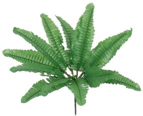 BOSTON FERN SMALL 78291 Τεχνητό Φυτό Φτέρη Βοστώνης Μικρή - Μπουκέτο Διακοσμητικών Φυτών - Κλαδιών με Φύλλωμα Πράσινο Υ30cm Glob 78291