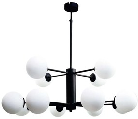 Φωτιστικό Οροφής 5315-12 90x70cm 12xG9 Black-White Inlight