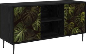 vidaXL Ντουλάπι TV ELBURG 102 x 33 x 51 εκ Μαύρη Δρυς