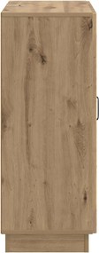 vidaXL Πλαϊνό γραφείο Artisan Δρυς 66 x 34,5 x 87 εκ.