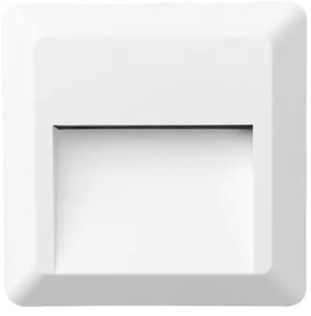 Απλίκα Φωτιστικό Τοίχου IP65 LED 2W 3000K Τετράγωνο SLIM ACA-SLIM52NW-Λευκό SLIM52NW