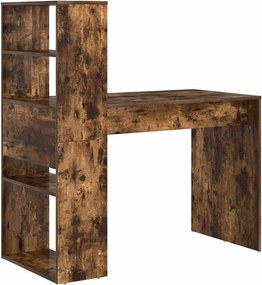 vidaXL Γραφείο Καπνιστό Δρύς 113 x 54 x 120 cm Επεξεργασμένο Ξύλο