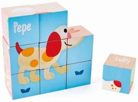 Ξύλινη Πυραμίδα Με Κύβους Early Explorer Hape