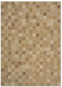 Δερμάτινο Χειροποίητο Χαλί Skin 10 Beige