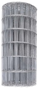 vidaXL Φράχτης Εuro Ασημί 0.4 x 25 μ Χάλυβας με θερμή επιμετάλλωση
